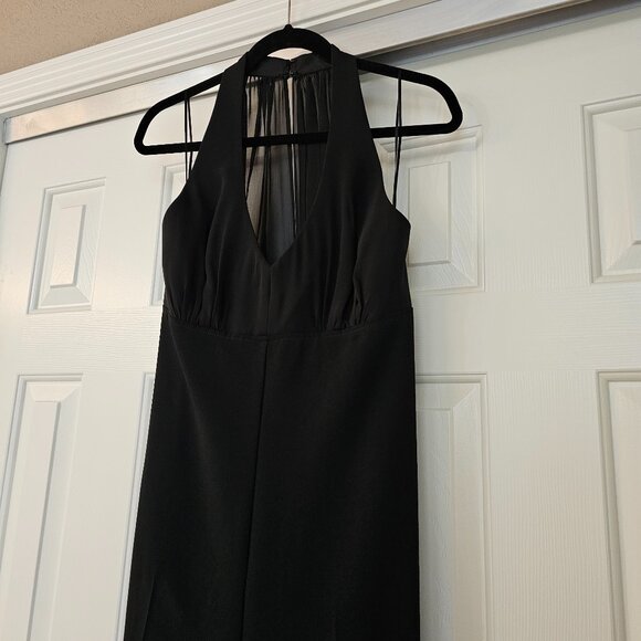 Rossini Halter Jumpsuit with Chiffon - Picture 5 of 11